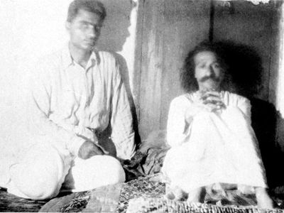 Baba with Rustom Irani.